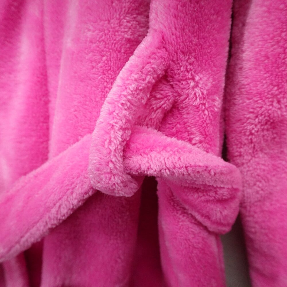 Rongtai Robe Womens Small Pink Plush Thick Mid Length Cozy Comfy - Picture 3 of 10